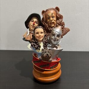 2004 The Wizard Of Oz Four Chara Bust Figurine Collectible Music Box HTF **READ